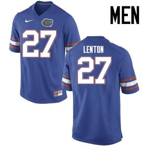 Men's Florida Gators #27 Quincy Lenton NCAA Nike Blue Authentic Stitched College Football Jersey SPD0562BN